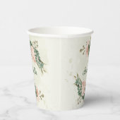 salie groen blush bloemig papieren bekers (Rechts)