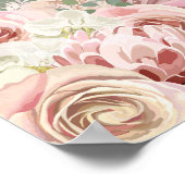 Salie Groen Boog Pampas Gras Bruiloft Welkom Bord Poster (Hoek)