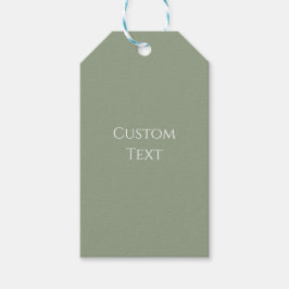 Salie groen cadeaulabel