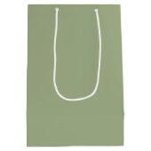 Salie Groen Effen Kleur Medium Cadeauzakje (Achterkant)