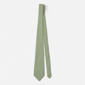 Salie Groen Effen Kleur Stropdas (Voorkant)