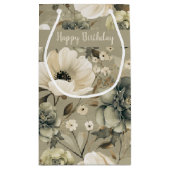 Salie Groen en Cream Bloemen Klein Cadeauzakje (Achterkant)