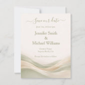 Salie Groen en Ivoor Save The Date (Voorkant)