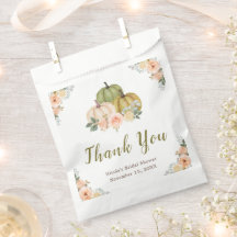 Salie groen en perzik bloemenkleuren pompoenen bru