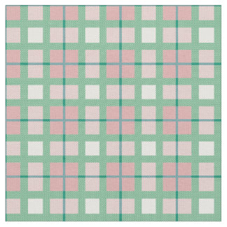 Salie groen en roze tartan celpatroon schotel stof