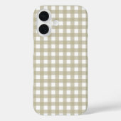 Salie groen en wit geruit ruitjespatroon Case-Mate iPhone case (Achterkant)