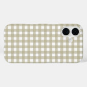 Salie groen en wit geruit ruitjespatroon Case-Mate iPhone case (Achterkant (horizontaal))