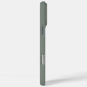 Salie Groen en Wit | Modern Initialen Monogram Case-Mate iPhone Case (Achterkant / Rechts)