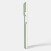 Salie groen en witte monogram strepen Case-Mate iPhone case (Achterkant / Links)