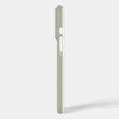 Salie groen en witte monogram strepen Case-Mate iPhone case (Achterkant / Links)