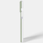 Salie groen en witte monogram strepen Case-Mate iPhone case (Achterkant / Links)