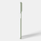 Salie groen en witte monogram strepen Case-Mate iPhone case (Achterkant / Rechts)