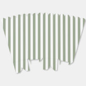 Salie Groen en Witte Streep Bedankdoosjes (Ongevouwen)