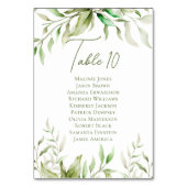 Salie Groen Eucalyptus Bladgroen Botanische bruilo Kaart (Achterkant)
