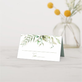 Salie Groen Eucalyptus Bladgroen Botanische bruilo Plaatskaartje