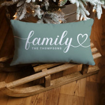 Salie Groen Familie Hart Script Monogram