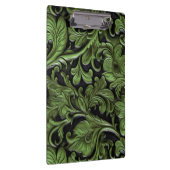 salie groen geslepen leer klembord (Rechts)