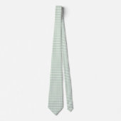 Salie groen gingham stropdas (Voorkant)