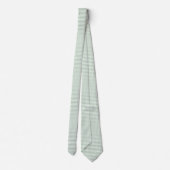 Salie groen gingham stropdas (Achterkant)