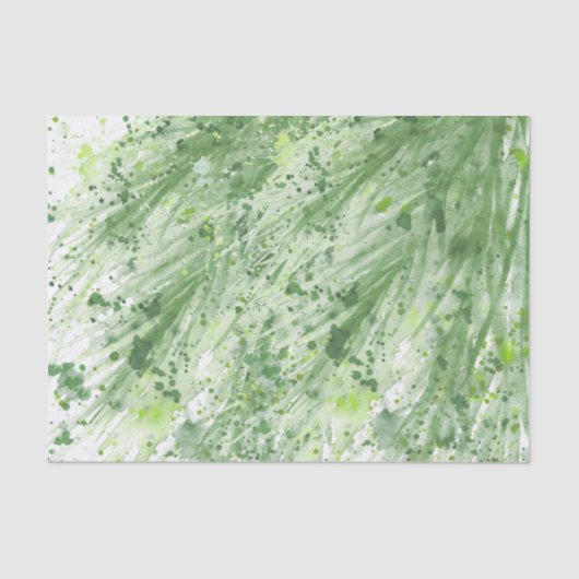 Salie groen groen groen groen abstracte waterverf  tissuepapier (Voorkant)