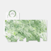 Salie groen groen groen groen waterverf kunst dank bedankdoosjes (Uitgevouwen)