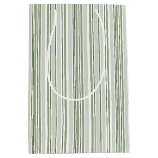 Salie Groen (Licht, Medium, Donker) en Witte Strep Medium Cadeauzakje