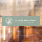 Salie Groen Logo & Tekst l Promotioneel Profession Raamsticker (Vel 2)