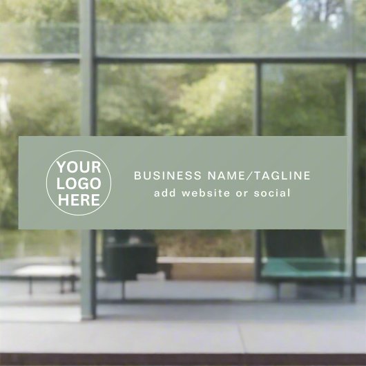 Salie Groen Logo & Tekst l Promotioneel Profession Raamsticker