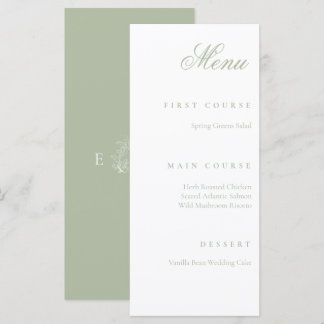salie groen menu