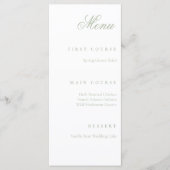 salie groen menu (Voorkant)