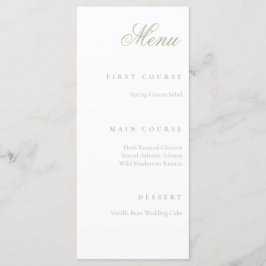 salie groen menu