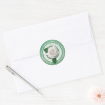 Salie Groen met Witte Roos Inspirerende Spreuk