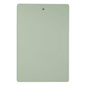 Salie Groen Minimalistische Moderne Monogram Elega Mini Klembord (Achterkant)
