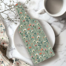 Salie Groen Modern Boho Wildflower Snijplank