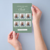 Salie Groen Raad De Leeftijd Van De Bruid Papier V Flyer (Hand)