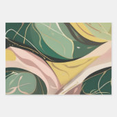 Salie groen roze abstract Wrapping Paper 3 vellen (Voorkant 2)