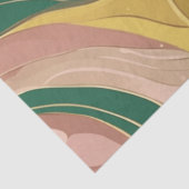 Salie groen roze abstract Wrapping Paper 3 vellen Tissuepapier (Detail)