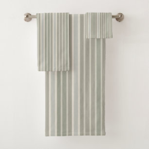 Salie Groen Stof Blauw Taupe Grijs Boerderij Stree Bad Handdoek