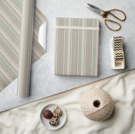 Salie Groen Stof Blauw Taupe Grijs Boerderij Stree Cadeaupapier