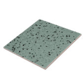 Salie Groen Terrazzo Moderne Minimale Middelgrote  Tegeltje (Zijkant)