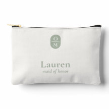 Salie Groen | Trouw Monogram Bruidsmeisje Cadeau