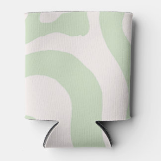 Salie Groen Vloeibare Swirl Groovy Streep Y2K Patr Blikjeskoeler
