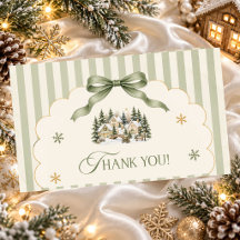 Salie Groen Winterdorp Kerst Baby Shower
