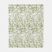 Salie Groene Aquarel Olijfblad Botanisch Fleece Deken (Voorkant)