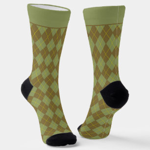 Salie Groene Argyle Patroon Sokken