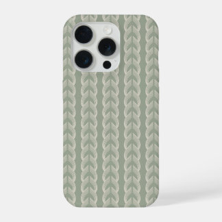 Salie Groene Art Deco Boog Luxe Patroon iPhone 15 Pro Case