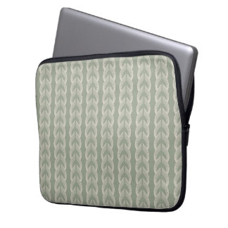 Salie Groene Art Deco Boog Luxe Patroon Laptop Sleeve