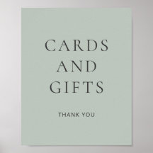 Salie groene baby shower kaarten cadeaus bord