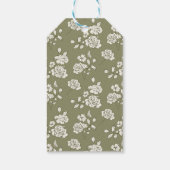 Salie Groene Bedankkaartje Cadeaulabel (Achterkant)