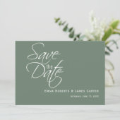 Salie Groene Berg Foto Bewaar de Datum Save The Date (Staand voorkant)
